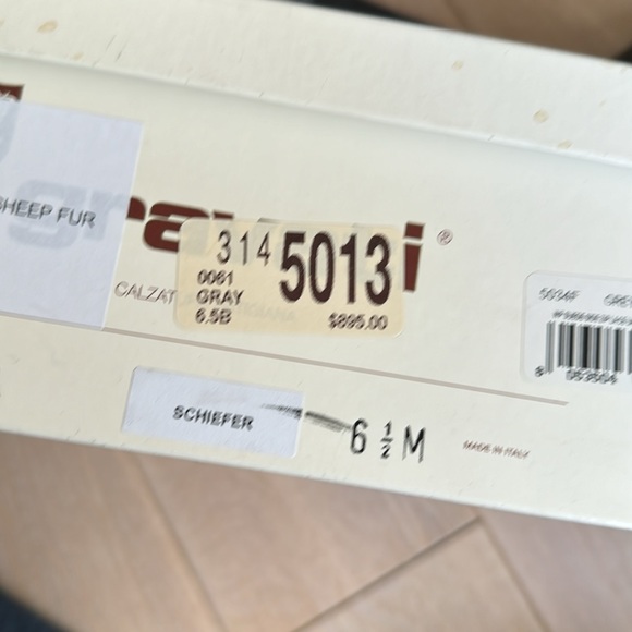 NWT GRAVATI MARIO SPA grey suede shearling lined with rubber sole combat boot - Picture 7 of 7